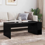 Coffee Table Black Oak 101.5 x 50 x 37 cm Engineered Wood 891193