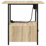 Bedside Cabinet Sonoma Oak 60 x 30 x 61 cm Engineered Wood 859596