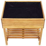 Raised Garden Planter 78.5x58.5x78.5 cm Solid Acacia Wood 46584