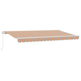 Retractable Awning Multicolour 400 x 200 cm Fabric 3329843