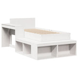 Bed Frame without Mattress White 90x200 cm Solid Wood Pine 3309747