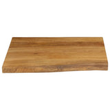 Table Top 80x80x2.5 cm Live Edge Solid Wood Mango 370770