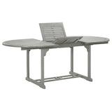 Dining Table Grey Solid acacia wood with grey wash finish Medium 47277