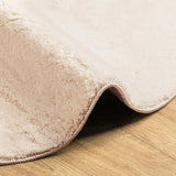 Rug HUARTE Short Pile Soft and Washable Beige 120 cm 375029