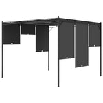 Garden Gazebo with Side Curtain 3x3x2.25 m Anthracite 47995