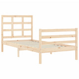 Bed Frame without Mattress 90x200 cm Solid Wood 3193971