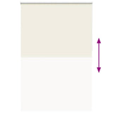 Roller Blind Blackout Off White 150x230 cm Fabric Width 146.6 cm Polyester 4011736