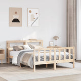 Bed Frame without Mattress 120x190 cm Small Double Solid Wood Pine 3305892