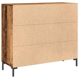 Sideboard Old Wood 90x34x80 cm Engineered Wood 857314