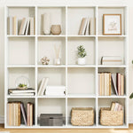 Book Cabinet White 137.5x29x137.5 cm Engineered Wood 3310289