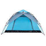 Camping Tent Dome 4-Person Blue Quick Release 4004182