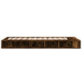 Bed Frame without Mattress Smoked Oak 100x200 cm 3280514