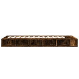 Bed Frame without Mattress Smoked Oak 75x190 cm Small Single 3280535