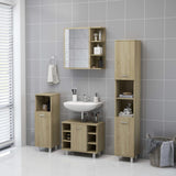 Bathroom Mirror Cabinet Sonoma Oak 62.5x20.5x64 cm Engineered Wood 803311