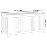 Garden Box 114x50x58 cm Solid Wood Teak 318732