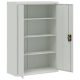 File Cabinet Light Grey 90x40x180 cm Steel 3188319