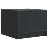 Coffee Table with Drawer Black 49 x 50 x 37 cm Engineered Wood 895886