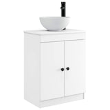 Bathroom Vanity with Sink White 54 x 35 x 83 cm Engineered Wood 890114