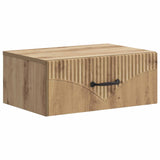 Wall-Mounted Bedside Cabinet 2 pcs Artisan Oak Engineered Wood 898974