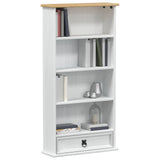 CD cabinet White 52 x 17.5 x 103 cm Solid Pine Wood 42024949