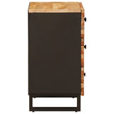 Bed cabinet with Drawer Brown 50 x 33 x 62 cm Solid Mango Wood 4018305