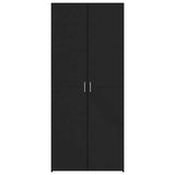 Highboard Black 70x42.5x185 cm Engineered Wood 3281428