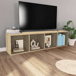 Book Cabinet/TV Cabinet Sonoma Oak 36x30x143 cm Engineered Wood 800147