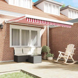 Awning Red and White 350 x 250 x 165 cm Polyester and Aluminium 3330280
