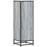 Highboard Grey Sonoma 35.5x35x106.5 cm Engineered Wood and Metal 849067