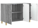Sideboard Grey Sonoma 89 x 34.5 x 80 cm Engineered Wood 895111