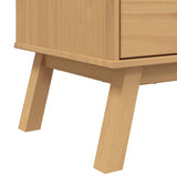 Highboard OLDEN Brown 85x43x125 cm Solid Wood Pine 358615