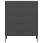 Chest of Drawers Anthracite 80x35x101.5 cm Steel 336204