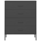 Chest of Drawers Anthracite 80x35x101.5 cm Steel 336204