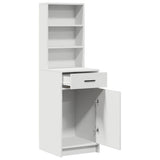 Highboard with Drawer White 40 x 40.5 x 135 cm Engineered Wood 865073