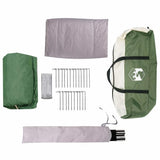 Cabin Tent 6-Person with Roof Green 425 x 396 x 222 cm 42004023