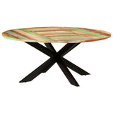 Dining Table Round 175x75 cm Solid Reclaimed Wood 321685