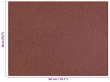 Fall Protection Tiles 6 pcs Red 50 x 50 cm Rubber 42046715