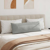 Sofa Pillows 2 pcs Light Grey 120 x 40 cm Fabric 42013812
