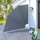 Collapsible Balcony Side Awning Grey 210x210 cm 41573