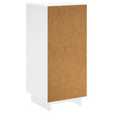 Sideboard High Gloss White 33.5 x 34.5 x 75 cm Engineered Wood 8011517