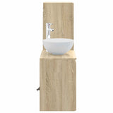 Bathroom Furniture Set 2 pcs Sonoma Oak 33 x 34.5 x 100 cm 3406115