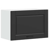 Kitchen Wall Cabinet Porto Black Engineered Wood 854078
