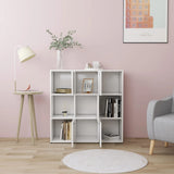 Book Cabinet White 90x30x90 cm Engineered Wood 802930