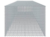 Gabion Basket with Cover 1050x100x100 cm Galvanised Iron 3295209