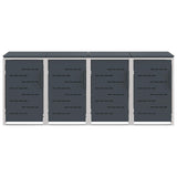 Wheelie Bin Storage Anthracite 276 x 77.5 x 112.5 cm 3422242