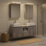 Bathroom Cabinet Set 5 pcs Concrete Grey Engineered Wood 3406394