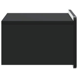 Wall-Mounted Bedside Cabinet 2 pcs Black 49 x 34.5 x 24 cm 898278
