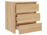 Bed Cabinet Sonoma Oak 40x35x62.5 cm Engineered Wood 806217