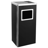 Ashtray Dustbin Hotel 45 L Steel Black 51093