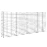Gabion Wall with Covers Galvanised Steel 200x20x85 cm 143580